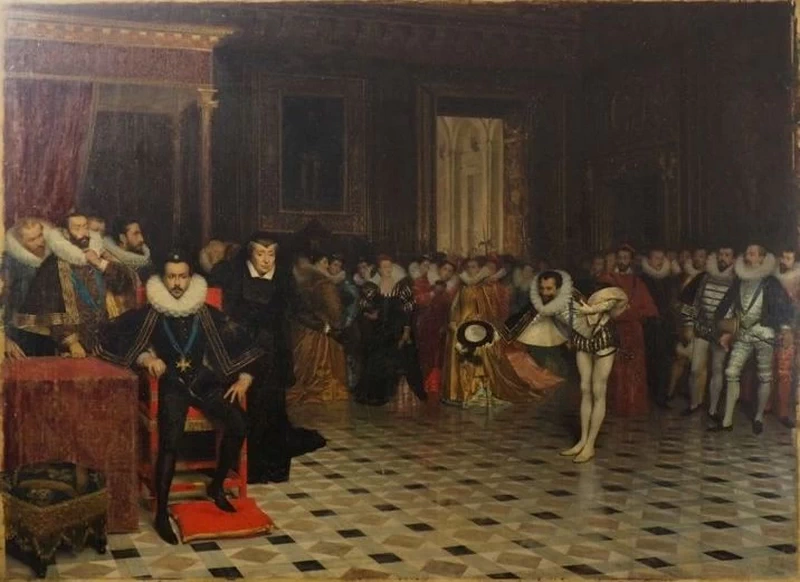 Henri de Guise all'Henri III al Louvre nel 1588